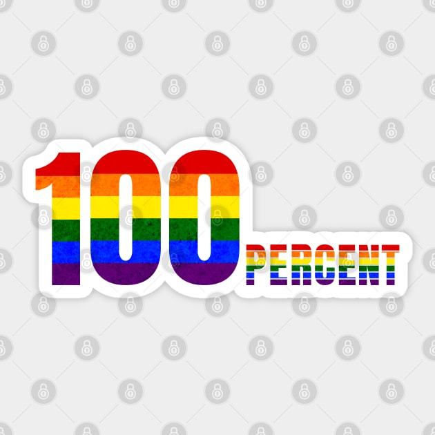 100 Percent Sticker by Luxinda